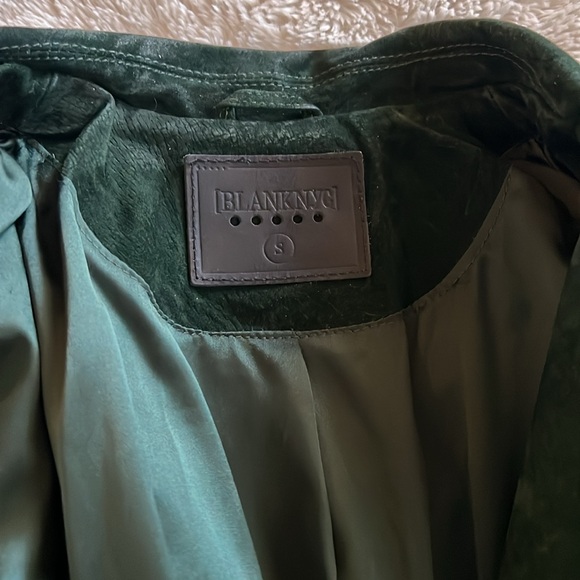 Blank NYC, Size small, Dark Green Suede Jacket - Picture 9 of 14